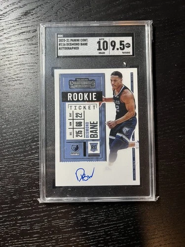 2020 Panini Contenders Desmond Bane Rookie Ticket Auto #116 RC SGC 9.5/10