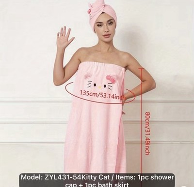 Sanrio Hello Kitty towel Pink/White