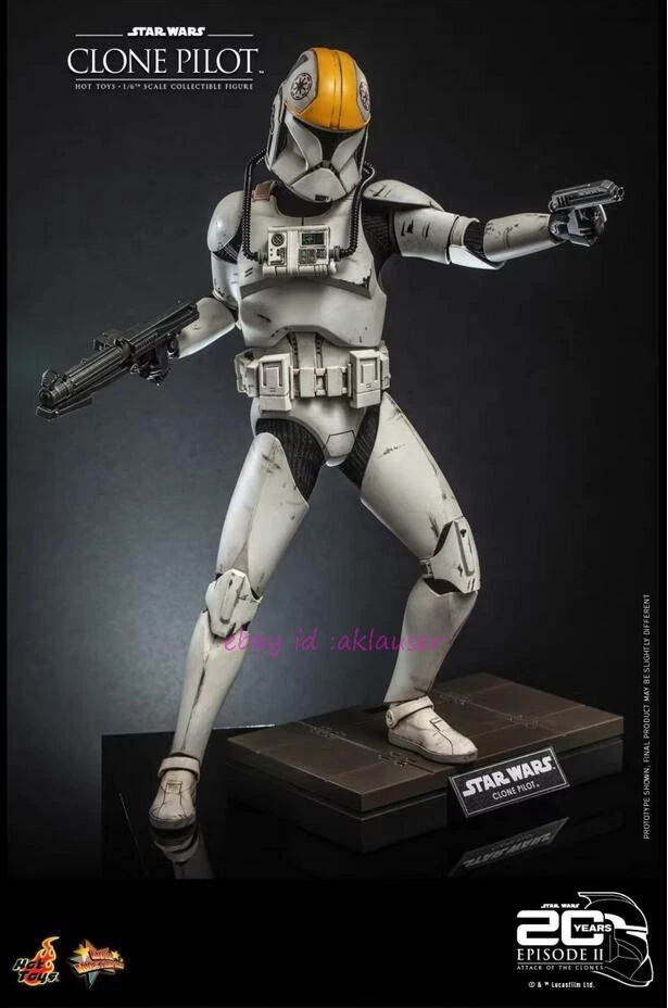 Hot Toys 1/6 Mms648 Star Wars Ii: Attack Of The Clones Clone Pilot Action Figure - Image 3 of 4