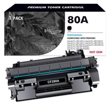 1-PK 80A Toner Cartridge For HP CF280A LaserJet Pro 400 M401dn M401n MFP M425dn