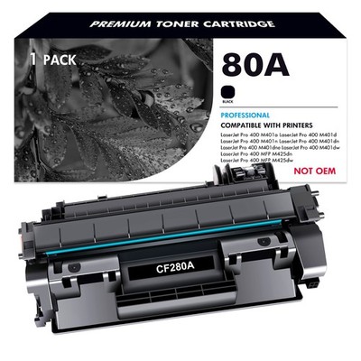 1PK CF280A 80A Toner For HP LaserJet Pro 400 M401dn M401dne M401dw MFP M425dn