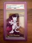 2000 TOPPS POKEMON TV ANIMATION CLEAR CARDS #PC5 MEWTWO PSA 10