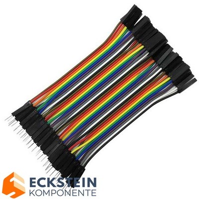 40Pin 10cm Jumper Wire Kabel Arduino Raspberry Pi Steckbrücken Steckbrett