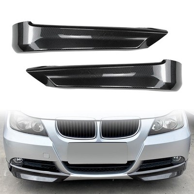 US Front Bumper Lip For BMW 3 Series E90 E91 320i 330i 2005-2008 Carbon LOOK