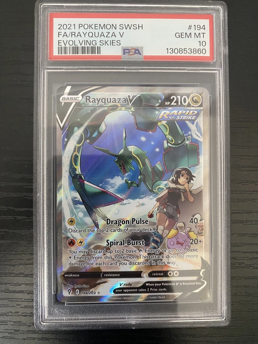 Dragon Rayquaza Pokémon TCG Professional Sports Authenticator (PSA
