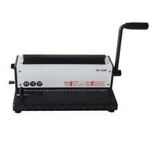 Manual Metal Wire Coil Spial Binding Machine 34Holes Office Paper Binder Puncher