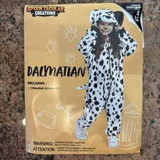 Kids Spooktacular Creations Dalmatian Jumpsuit Costume