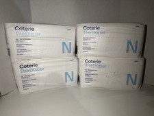 Coterie Diapers Size Newborn - 4 Pack , 124 Total
