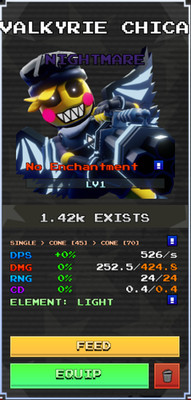 Valkyrie Chica | Five Nights Tower Defense 2 | FNTD 2
