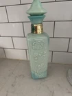 Vintage Jim Beam Royal Jade Whiskey Decanter Green Slag Milk Glass With Stopper