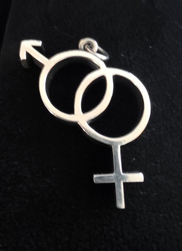 Vintage James Avery Mars Venus Male Female Pendant Zodiac Astrology RARE RETIRED