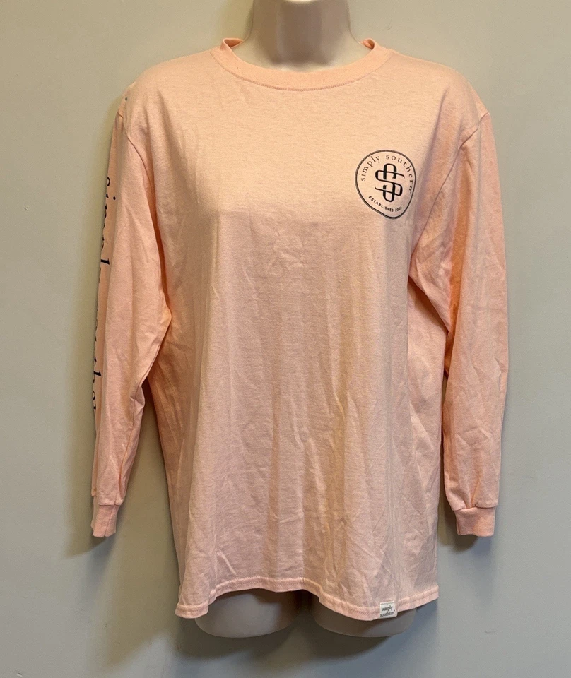 Camiseta SIMPLY SOUTHERN Keep Your Chin Up Buttercup Horses LS Juvenil Grande Foto 2 de 4