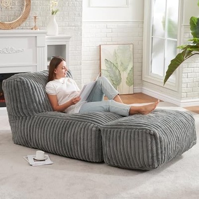 Bean Bag Chairs for Adults Giant Bean Bag Chair Memory Foam BeanBag Chair Bean