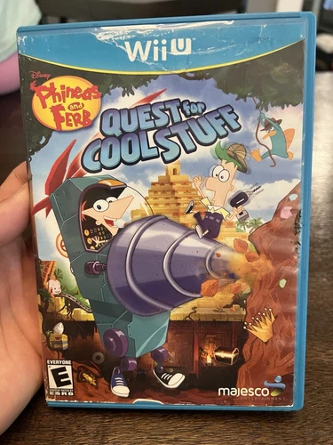 Nintendo Wii U Phineas and Ferb Quest for Cool Stuff 2013 Video Game Complete