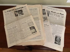 Lot of 18 Thomasville NORTH CAROLINA High School Newspapers 1953-1956, Davidson