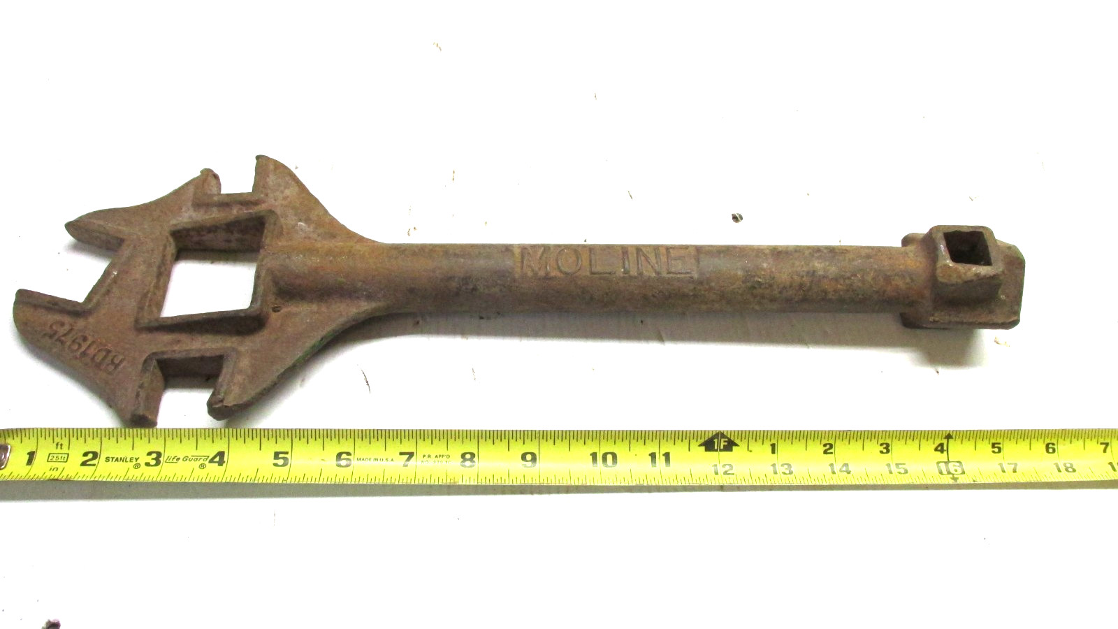 Rare Old Moline Plow Co Farm Wrench Tool RD1975