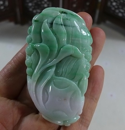 Cert'd Fine Natural A Jadeite Jade Dragon Big Pendant 1313 - Picture 4 of 7