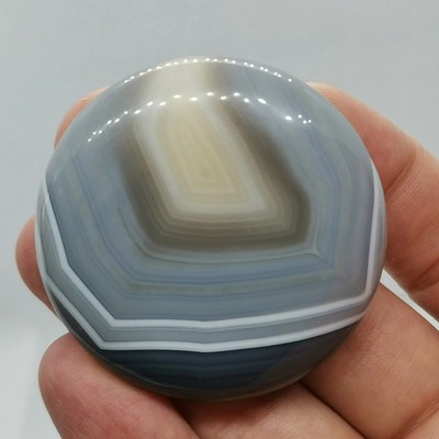 Banded Agate Stone Natural Polished Gemstone Madagascar