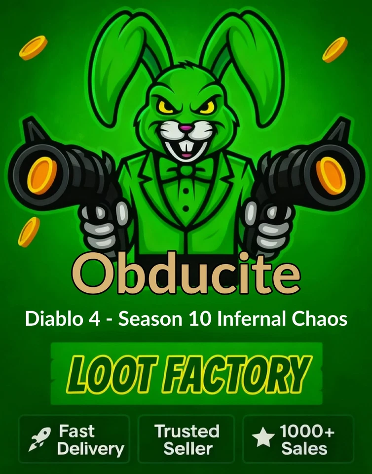 Diablo 4 Season 10 -  50K-500K Obducite i give you Obducite - D4 Infernal Chaos