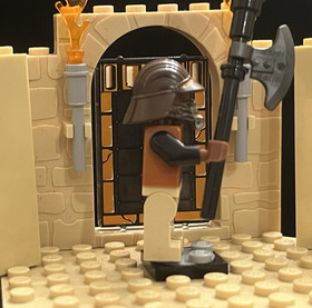 LEGO STAR WARS LANDO CALRISSIAN SKIFF GUARD MINIFIGURE (sw0398/9496-1) W/WEAPON