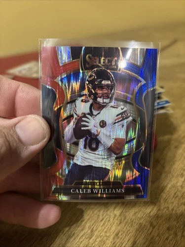 2025 Panini Select Concourse Caleb Williams Red Blue Shock #25