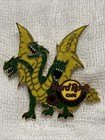 Hard Rock Cafe Orlando Birthstone 3-Headed Green/Yellow Dragon July 2009 Ruby — photo 1