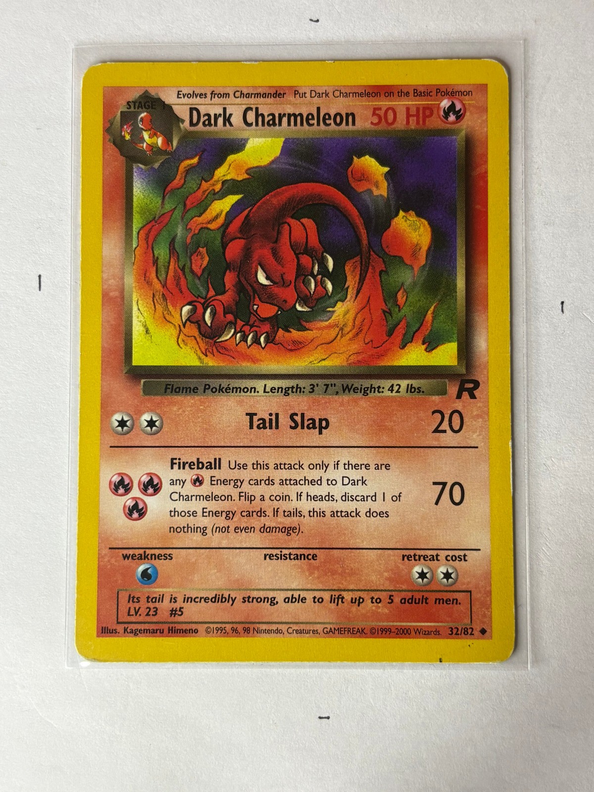 Dark Charmeleon - 32/82 - Pokemon Team Rocket Unlimited Card WOTC NM