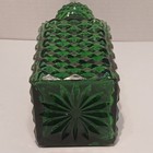  Italian Empoli green diamond rectangle vase 10  inch W/ Stopper and sticker  — photo 6