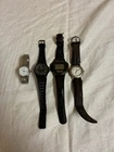 Vintage Timex Watch Lot Of 4 Mens Quartz  1 Rare Microsoft Watch Untested