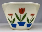 Fire-King Tulip Mixing Bowl 6.5–7″ Milk Glass Vintage Fireking Anchor Hocking