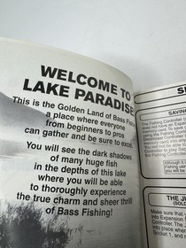 SEGA Bass Fishing Manual Sega Dreamcast Fishing Game Insert