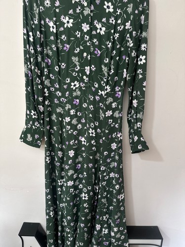 ARKET DRESS GREEN FLORAL SIZE UK 8 - Picture 6 of 14