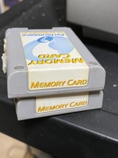 Lot of TWO Nintendo 64 N64 Performance Memory Cards untested
