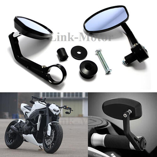 For Triumph Street Triple 675 765 R RS 7/8" Bar End Mirrors Anti-Glare Rearview - Bild 7 von 13