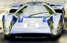 Race Car Racing Le Mans Racer Classic 1 18Metal Diecast Model24Carousel Blue