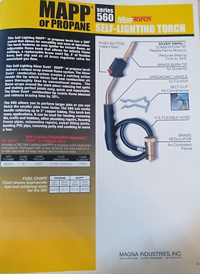 MAPP GAS Propane Self Igniting Torch