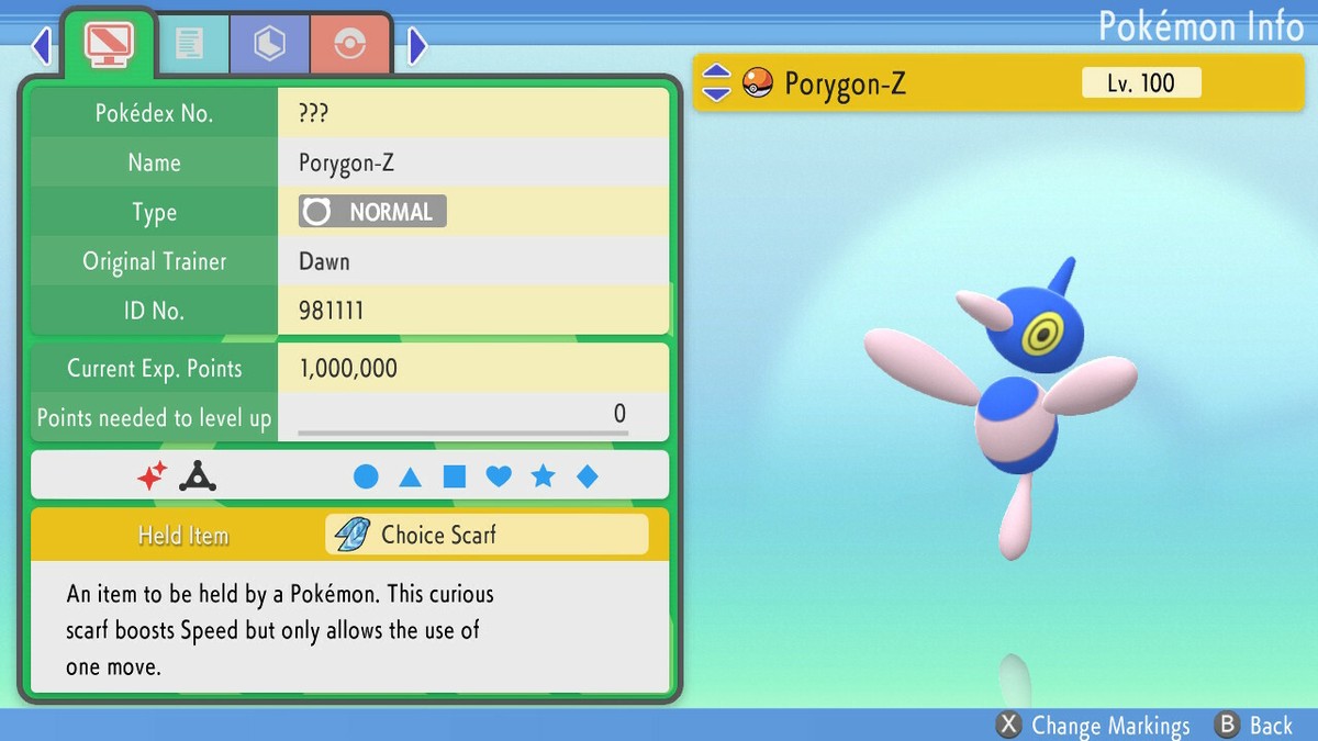 Shiny Porygon-Z 6IVs Pokemon BDSP | eBay