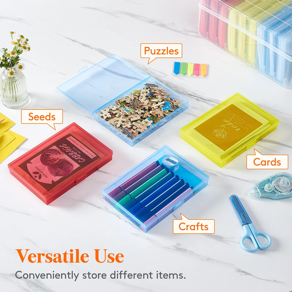 Lifewit Photo Storage Box 4x6 Photo Case, 18 Inner Photo Keeper, Multicolor - Image 4 of 4