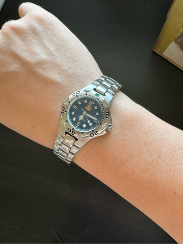 Tag Heuer Womens Silver Blue Dial Swiss-Made Professional Kirium Quartz Watch - Picture 10 of 12