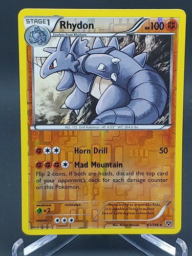 Pokemon Rhydon 61/146 Reverse Holo XY Base Set