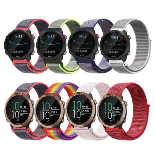Cinturino per orologio cinturino in nylon per Garmin Forerunner 645 255 245 55 vivoactive Venu - Foto 2 di 43