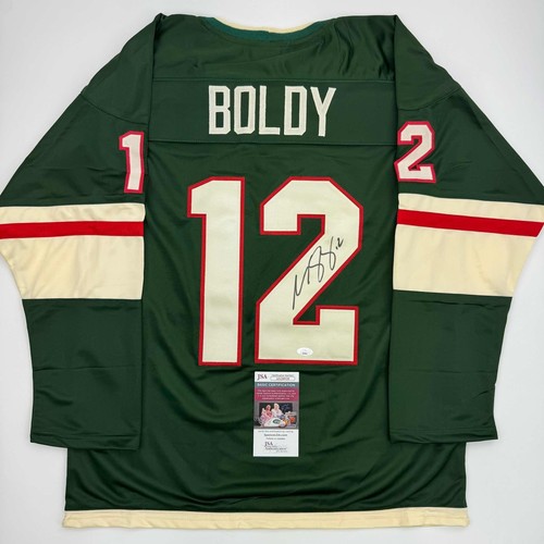 Maillot De Hockey Minnesota Wild Vert Signé Par Brock Faber - Certifié JSA Avec COA