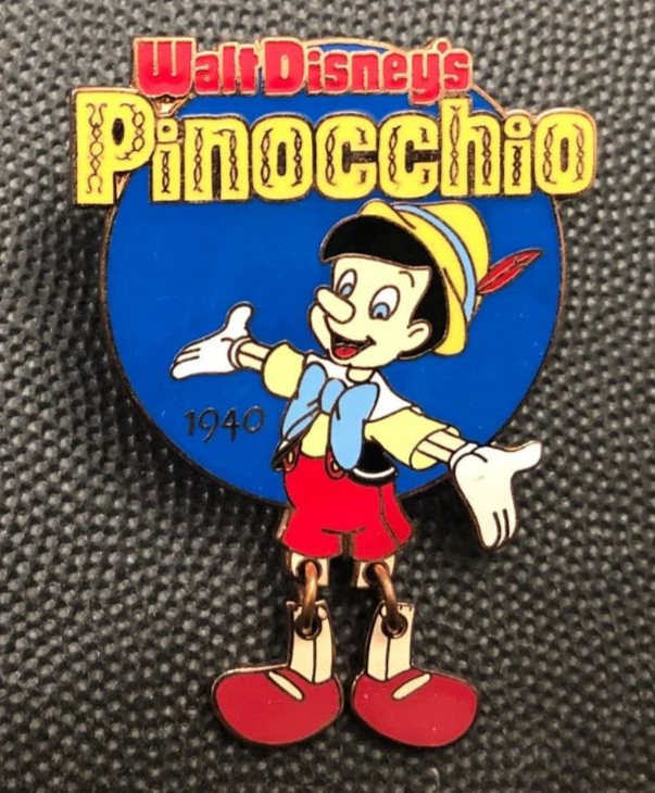 Disney pin 687 Pinocchio Countdown to the Millennium dangle feet