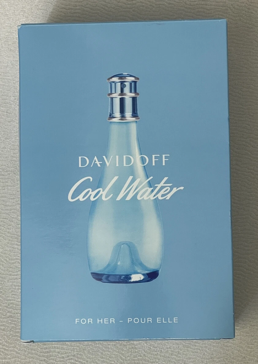 NEW Davidoff Cool Water For Her Gift Set EAU De Toilette 1oz Body Lotion 2.5oz