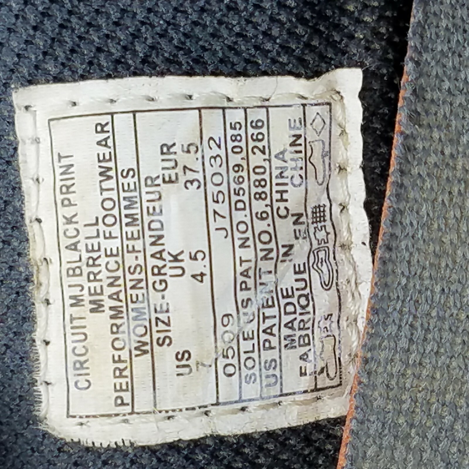 Merrell Shoes Mary Jane Circuit MJ scarpe nere taglia US 7M sandali da donna