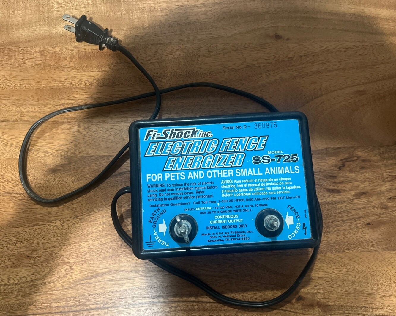 FidoShock SS725 Pet Deterrent Electric Fence Controller. Read eBay