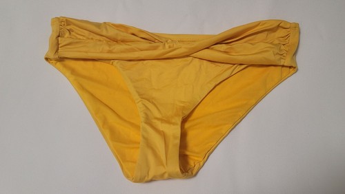 MOSSIMO Draped Bikini Bottoms Size XL Yellow - Picture 2 of 5