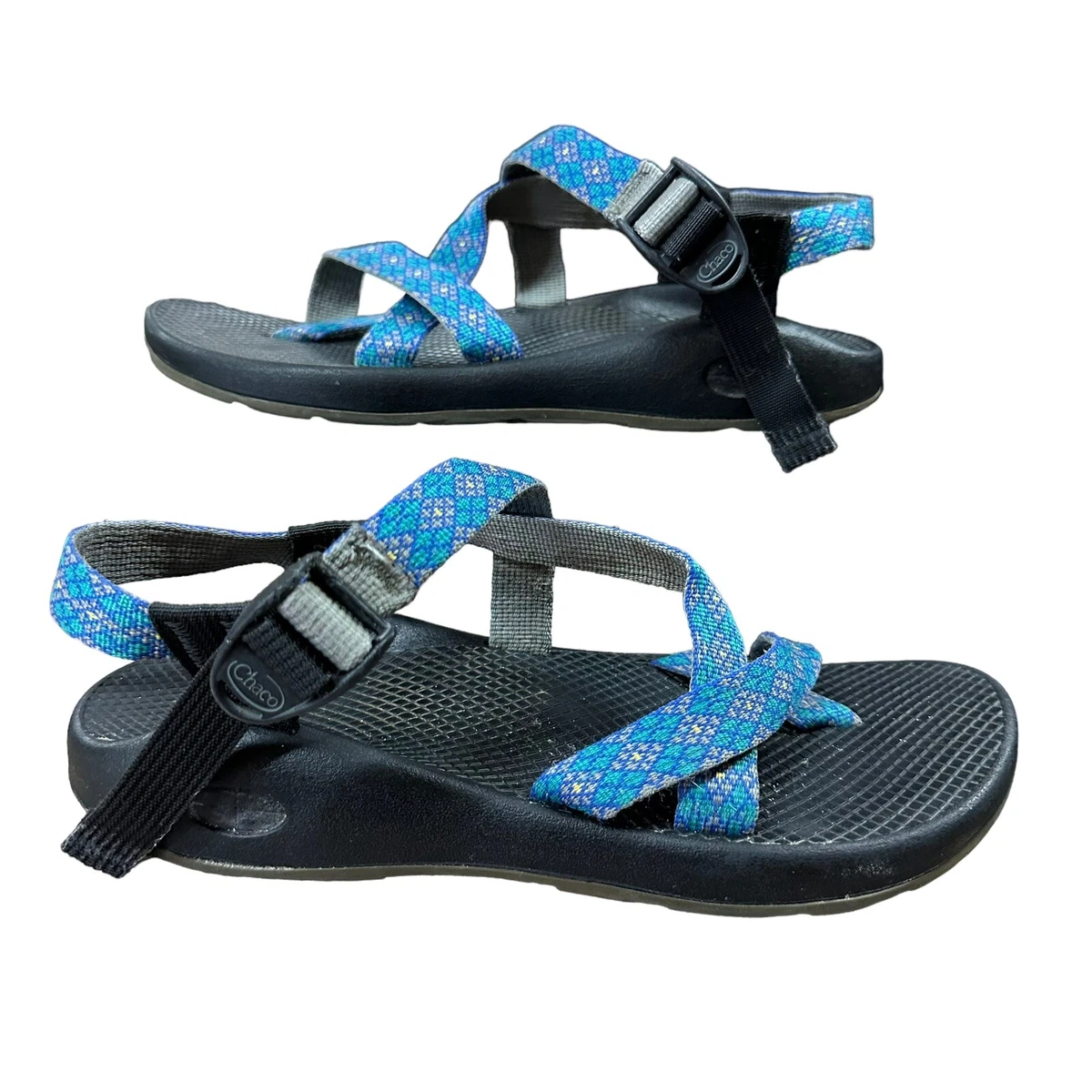 Chaco Strap Sandals Teal Purple Womens Size 10 Narrow Z2 Yampa