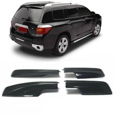 4 Coperture portatutto da tetto nere per portapacchi per 01-07 Toyota Highlander
