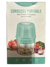 Rechargeable Portable and Cordless Mini Food Processor 250ML with Stainless...